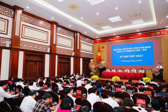 Kỳ họp thứ nhất, HĐND tỉnh Ninh Bình khoá XV, nhiệm kỳ 2021-2026 