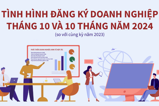 Tình hình đăng ký doanh nghiệp tháng 10 năm 2024